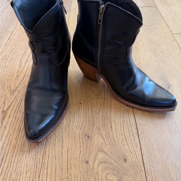 LIBERTY Black Ankle Boots - Picture 2 of 6